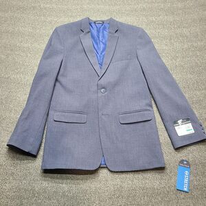 Nautica Suit Jacket Boys 16 Regular Norwegian Blue 2 Button Stretch Lined Dress